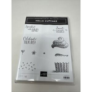HELLO‎ CUPCAKE - Photopolymer STAMPIN' UP RUBBER STAMP SET 149714